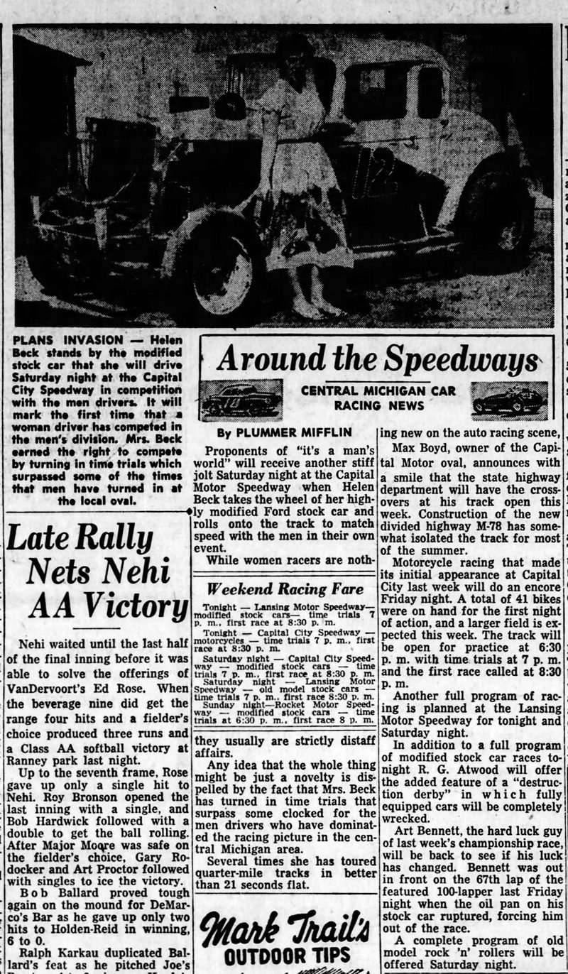 Capital City Speedway - 1957 Article On Speedway (newer photo)